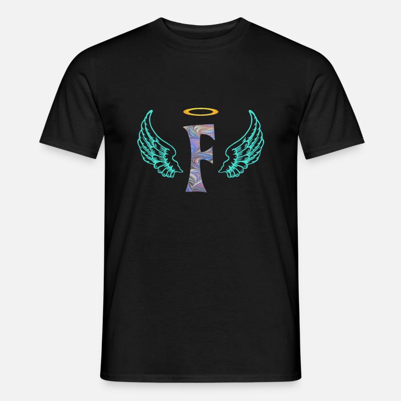 engel f e 45 - Männer T-Shirt - Schwarz