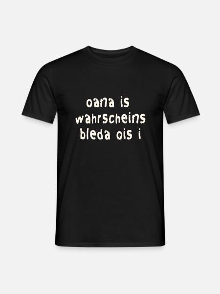 Funny Bavarian saying - Men's T-Shirt - black