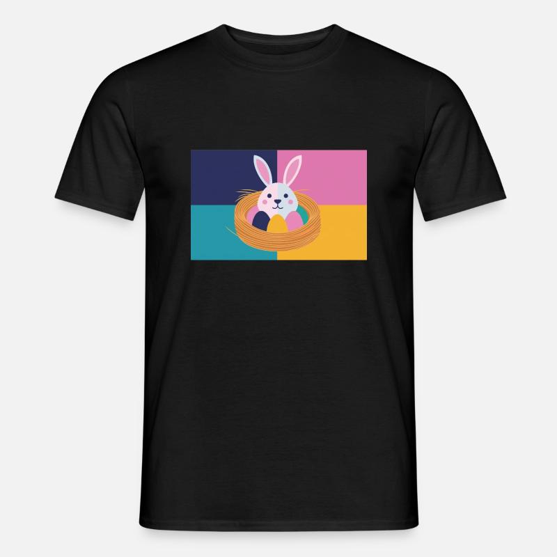 Osterhase No.05 - Männer T-Shirt - Schwarz