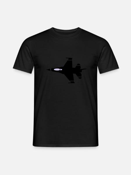 jet flying - Men's T-Shirt - black