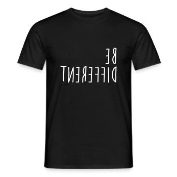 Be different - Men's T-Shirt - black - Front - AI Model Male 178 light (178cm)