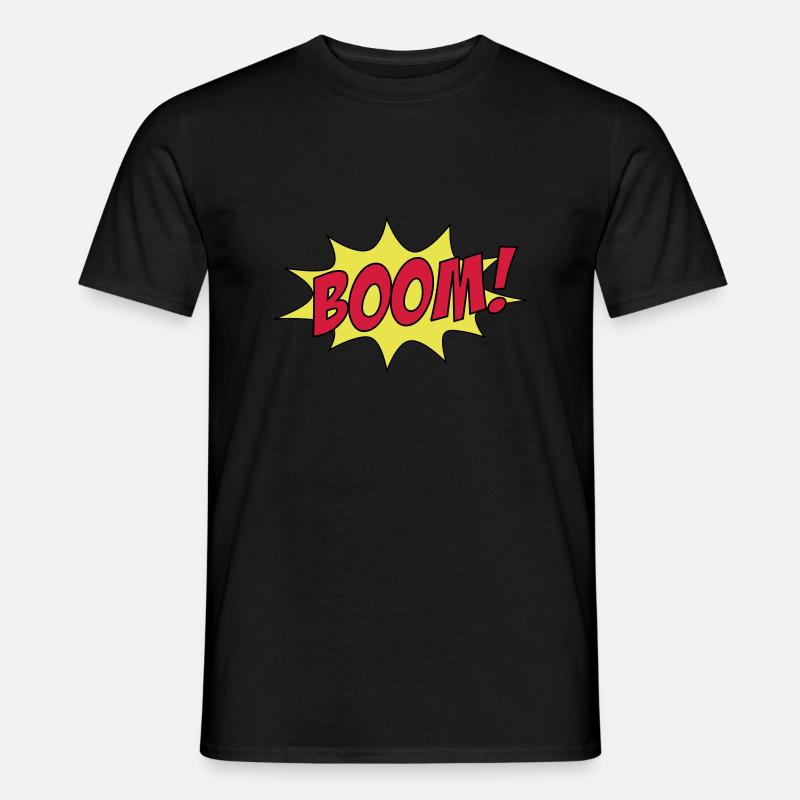 BOOM! - Männer T-Shirt - Schwarz