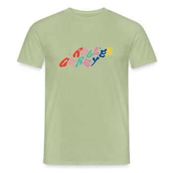 Roller Derby - T-shirt homme - vert sauge - Devant - AI Model Male 178 light (178cm)