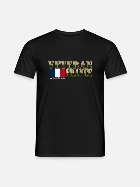 Vétérans France - T-shirt homme - noir