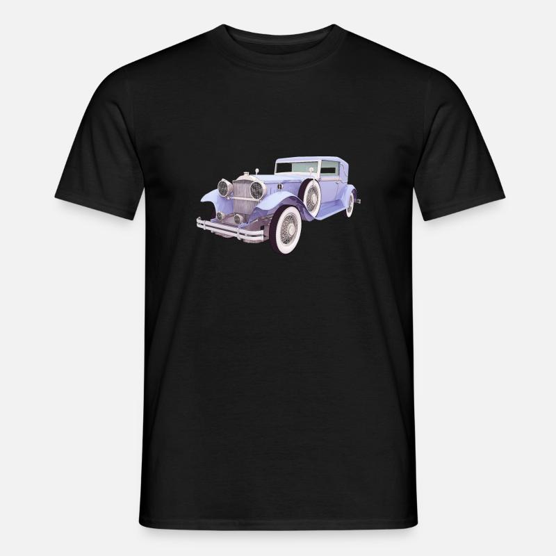 Oldtimer, Auto, Automobil - Männer T-Shirt - Schwarz
