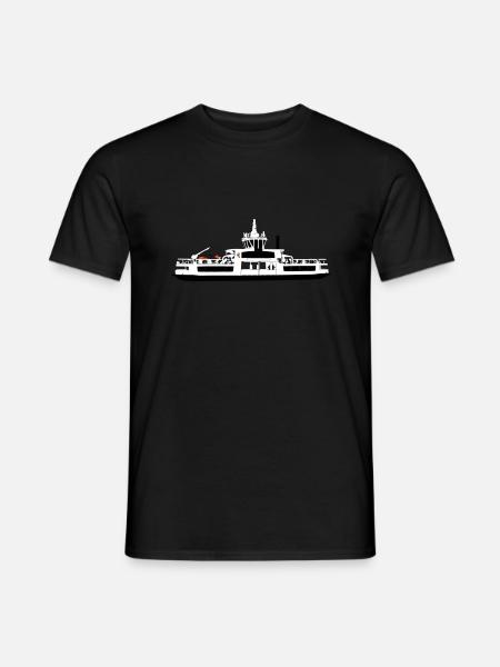 Suomenlinna ferry - Men's T-Shirt - black