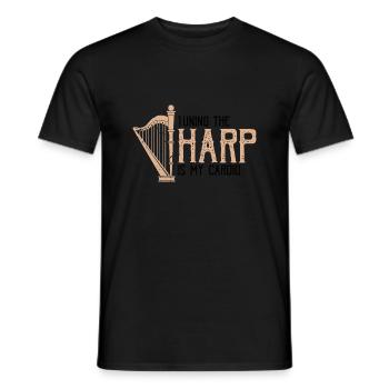 Conceptions de harpiste pour conceptions de harpiste - T-shirt homme - noir - Devant - AI Model Male 178 light (178cm)