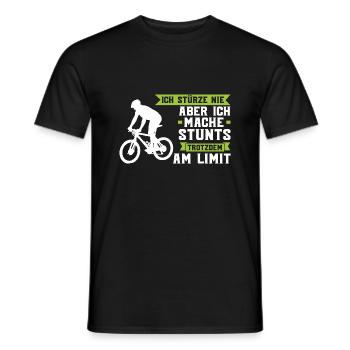 Mountainbike Downhill Mountainbike Fahrer Geschenk - Männer T-Shirt - Schwarz - Vorne - AI Model Male 178 light (178cm)