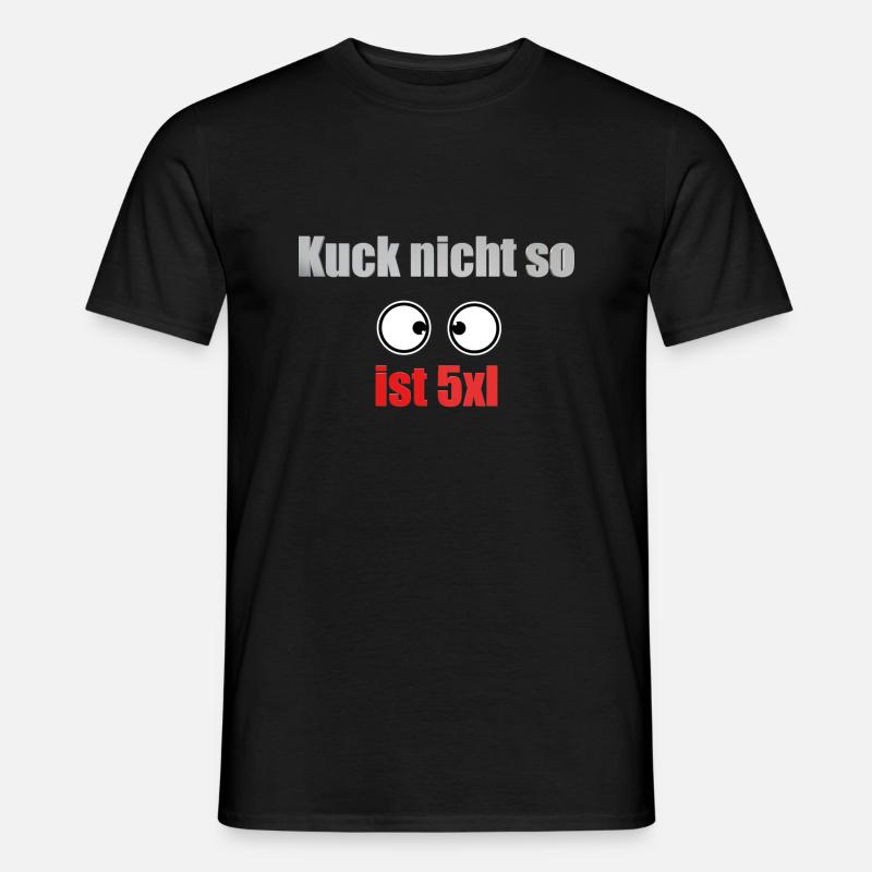Kuck nicht mit augen - Männer T-Shirt - Schwarz