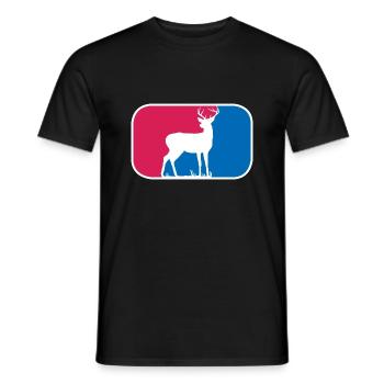 Jäger Jagd Lustig Wild Hirsch Reh Jagd Geschenk - Männer T-Shirt - Schwarz - Vorne - AI Model Male 178 light (178cm)