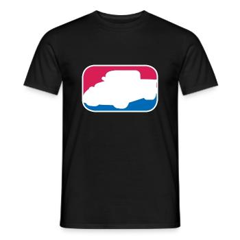 Hotrod Hot Rod V8 Tuning Auto lustiges Geschenk - Männer T-Shirt - Schwarz - Vorne - AI Model Male 178 light (178cm)