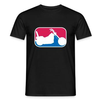 Chopper american Motorrad Highway Biker Geschenk - Männer T-Shirt - Schwarz - Vorne - AI Model Male 178 light (178cm)