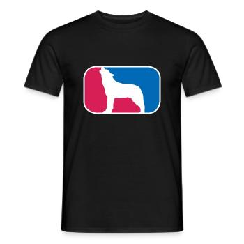 Wolf Hund Wildlife Werwolf lustige Geschenk - Männer T-Shirt - Schwarz - Vorne - AI Model Male 178 light (178cm)