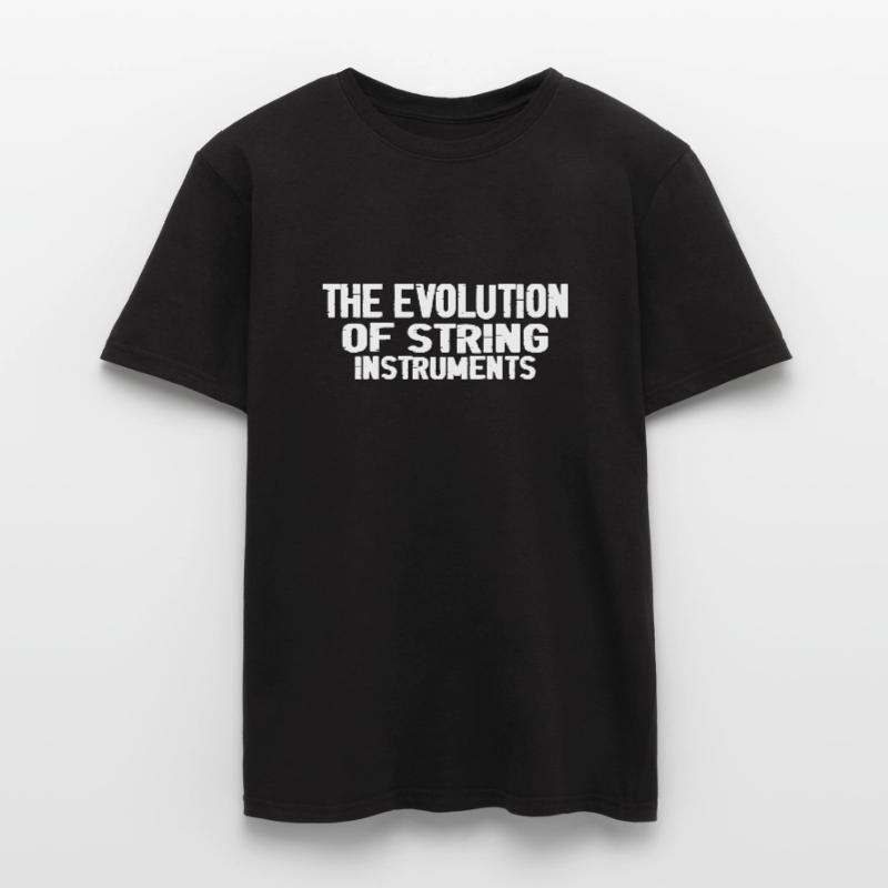 The Evolution Of String Instruments 3 Männer T-Shirt
