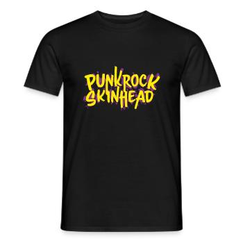 Punkrock Skinhead - Männer T-Shirt - Schwarz - Vorne - AI Model Male 178 light (178cm)