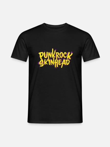 Punkrock Skinhead - Männer T-Shirt - Schwarz