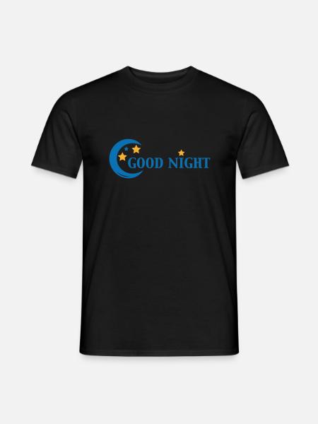 Good Night - Männer T-Shirt - Schwarz