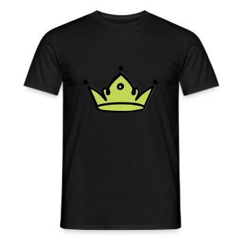 krone 01 - Männer T-Shirt - Schwarz - Vorne - AI Model Male 178 light (178cm)
