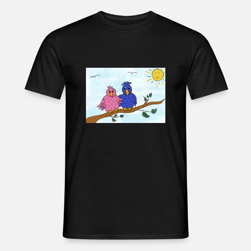 Erstes Rendezvous - Männer T-Shirt - Schwarz