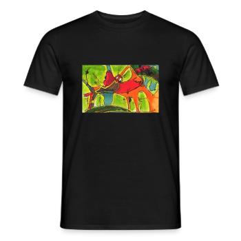 FUNtasy - Men's T-Shirt - black - Front - AI Model Male 178 light (178cm)