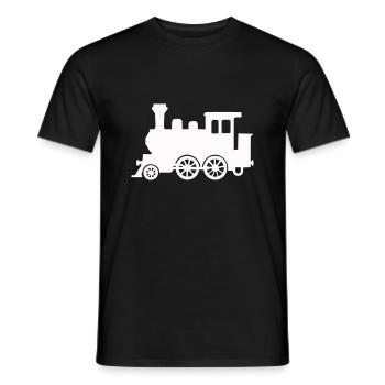 locomotive - Men's T-Shirt - black - Front - AI Model Male 178 light (178cm)