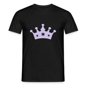 Princess Crown - Männer T-Shirt - Schwarz - Vorne - AI Model Male 178 light (178cm)