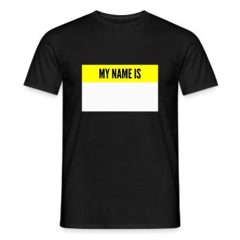 Mon nom est Mon nom est le nom - T-shirt homme - noir - Devant - AI Model Male 178 light (178cm)
