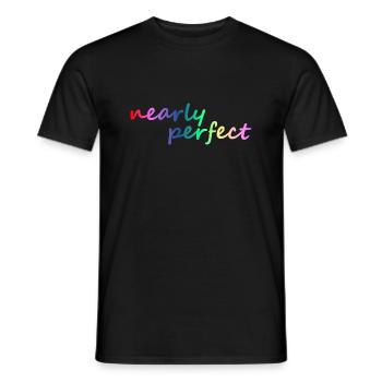 nearly perfect gradient - Men's T-Shirt - black - Front - AI Model Male 178 light (178cm)