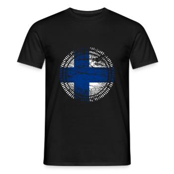 Finland - Men's T-Shirt - black - Front - AI Model Male 178 light (178cm)