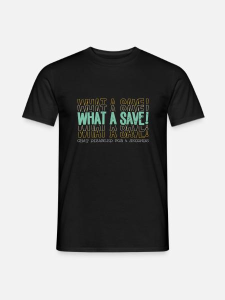 What a Save! - Men's T-Shirt - black