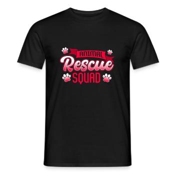 Animal Rescue Chats et chiens Bien-être animal - T-shirt homme - noir - Devant - AI Model Male 178 light (178cm)