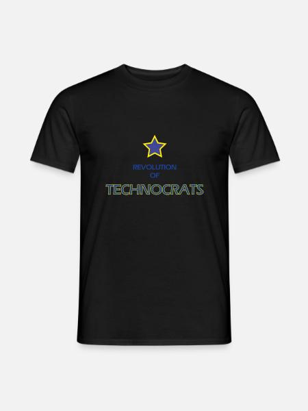 technocratsRevolute - Männer T-Shirt - Schwarz