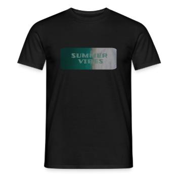 J’adore les vêtements / Ambiance estivale - T-shirt homme - noir - Devant - AI Model Male 178 light (178cm)