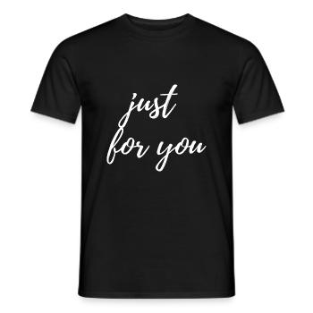 nur für Sie - Männer T-Shirt - Schwarz - Vorne - AI Model Male 178 light (178cm)