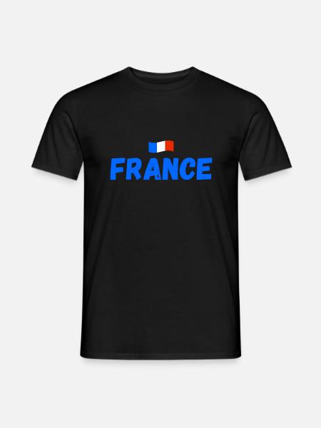 France French flag - Men's T-Shirt - black