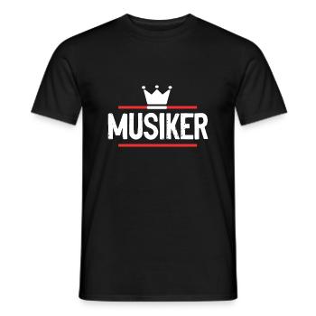Musiker Beruf - Männer T-Shirt - Schwarz - Vorne - AI Model Male 178 light (178cm)