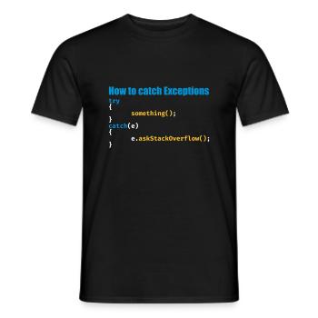 Programmierer, Software, Informatik, Developer - Männer T-Shirt - Schwarz - Vorne - AI Model Male 178 light (178cm)