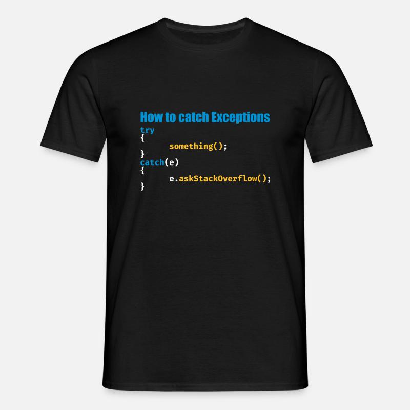 Programmierer, Software, Informatik, Developer - Männer T-Shirt - Schwarz