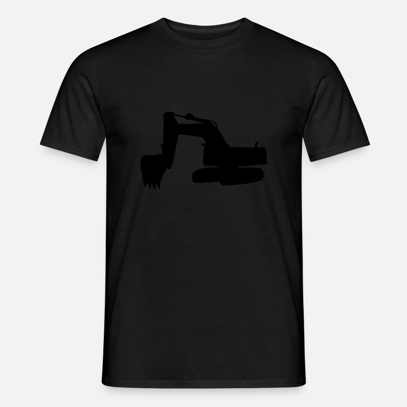 Bagger - Exavator - Männer T-Shirt - Schwarz