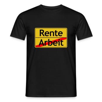 Enseigne de retraite - T-shirt homme - noir - Devant - AI Model Male 178 light (178cm)