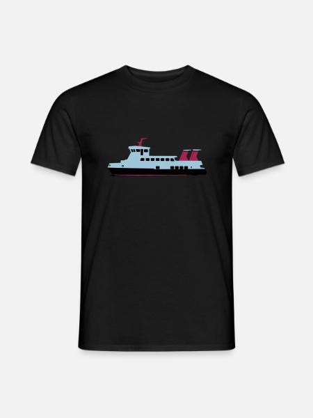 schiff - Männer T-Shirt - Schwarz