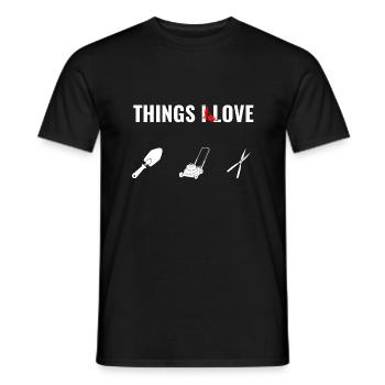 Things i love Gärtner Gardener - Men's T-Shirt - black - Front - AI Model Male 178 light (178cm)