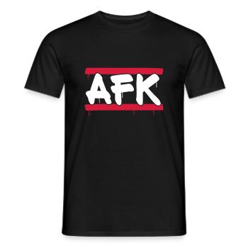 AFK - T-shirt homme - noir - Devant - AI Model Male 178 light (178cm)