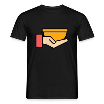 Suppe - Männer T-Shirt - Schwarz - Vorne - AI Model Male 178 light (178cm)