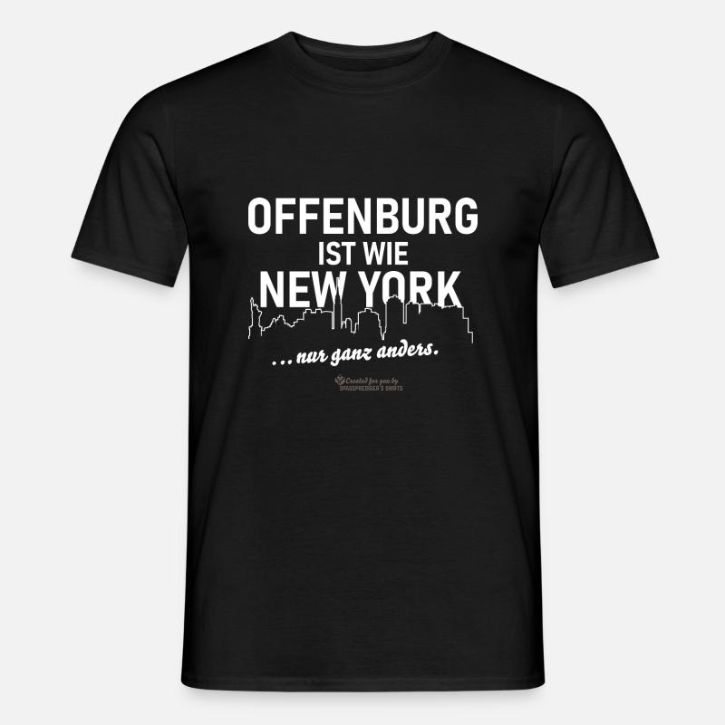 Offenburg - Männer T-Shirt - Schwarz