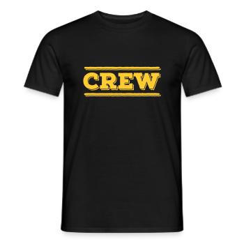 CREW Member Team Staff Group Team Partners - Men's T-Shirt - black - Front - AI Model Male 178 light (178cm)