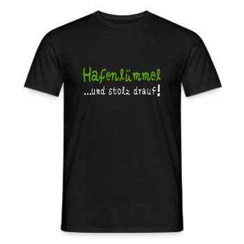 Moin Küstenkind Hafen Lümmel - Männer T-Shirt - Schwarz - Vorne - AI Model Male 178 light (178cm)