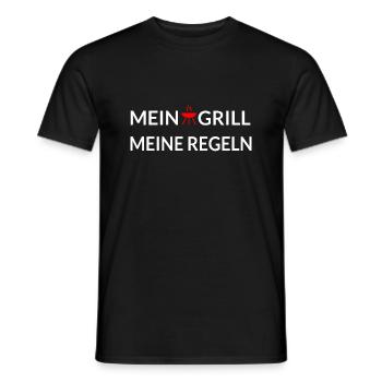 Grillen - Männer T-Shirt - Schwarz - Vorne - AI Model Male 178 light (178cm)