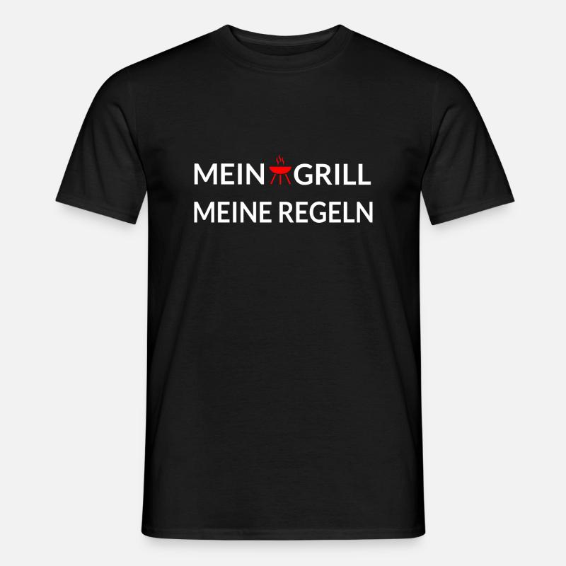Grillen - Männer T-Shirt - Schwarz