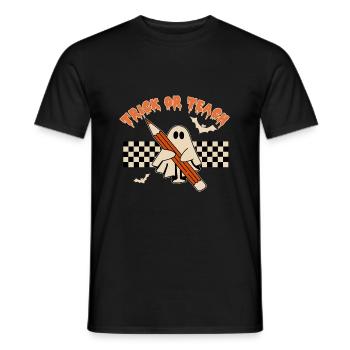 Halloween Trick ou Treat - T-shirt homme - noir - Devant - AI Model Male 178 light (178cm)